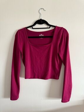Hollister Cropped Long Sleeve w/ Square Neckline